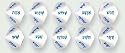 Set of 5 Dices - 10 Sided polyhedral - Word Hebrew Numbers