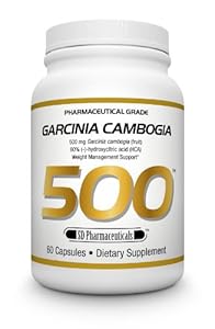 SD Pharmaceuticals Garcinia Cambogia 500 Capsule, Weight Management Support, 60 Count