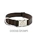 Personalized Buckle Dog Collar - Cocoa Brown XL (1