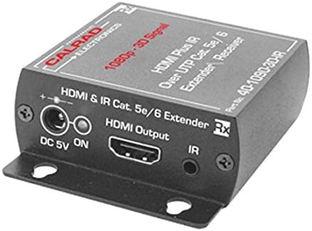 Calrad 40-1090-3D-IR HDMI Plus IR Balun Over Single CAT5e/6 Cable