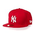 New Era MLB NY Yankees 59Fifty Cap - Scarlet/White