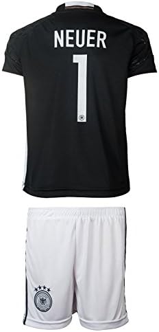 Germany UEFA Euro 2016 #1 Neuer Home Soccer Kids Jersey &amp; Shorts - Youth Size - M - (6-7 Ages)