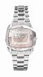 BCBGirls Women's Crystal Accented Make Me Blush Collection Pink and Silver Watch #GL4063