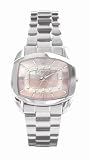 BCBGirls Women's Crystal Accented Make Me Blush Collection Pink & Silver Watch #GL4063