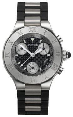 NEW CARTIER LIGNE 21 CHRONOSCAPH LADIES WATCH W10198U2