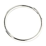 CleverEve's Sterling Silver Round Bangle 5x60mm Hinged