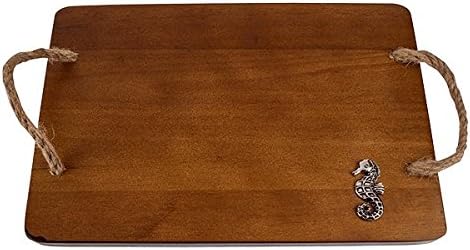 Seahorse Wood Serving Board & Spreader Set.