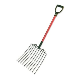 Bully Tools 92335 15-Inch by 15-1 2-Inch 10 Tine Ensilage Fork with D-Grip Fiberglass... by 