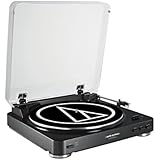 Audio Technica AT-LP60BK Fully Automatic Belt-Drive Stereo Turntable, Black