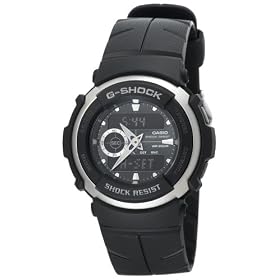 Casio Mens G Shock Ana Digi Black Street Rider Watch #G300 3AV Casio Men's G-Shock Ana-Digi Black Street Rider Watch #G300-3AV