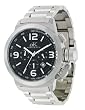 Adee Kaye Large Russian Diver Chronograph Watch With Black Dial