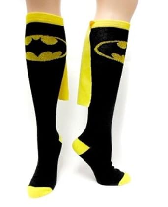 Black And Yellow Batman Superhero Cape Socks CHECK PRICE Black And Yellow Batman Superhero Cape Socks CHECK PRICE