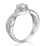 EGL Certified, Round Cut, Solitaire Diamond Ring in Platinum (1 ct, D Color, VS1 Clarity)