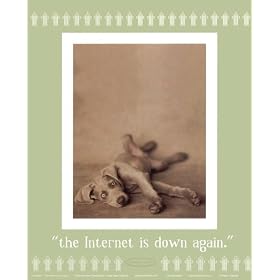 Internet is Down Again Art Poster Print by Rachael Hale, 8x10