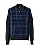 Thirty Five Kent Men's Plaid Cashmere Quarter Zip Sweater