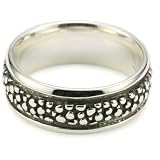 Zina Sterling Silver Mens Oxidized Stingray Te