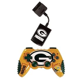 Playstation 2 Green Bay Packers Wireless Game Pad by Mad Catz