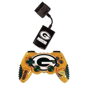 Playstation 2 Green Bay Packers Wireless Game Pad by Mad Catz