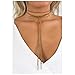 Fancymix Women's Black Lariat Suede Girl Style Chain Necklace Wrap Choker (Brown/sy)