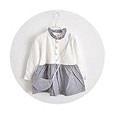 WIN　ベビー キッズ ワンピース 女の子 用 子供 服　　子供 用 カジュアル ワンピース チュニック　子供ドレス ガールズワンピース (6#, グレー)