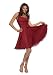 Bild: Astrapahl, Elegantes knielanges Neckholder Cocktailkleid, Karree Ausschnitt,Farbe rot