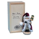 Kurt Adler Steinbach 5.75-Inch German Nutcracker Twelve Days of Christmas Series, Mini Pear Tree Santa