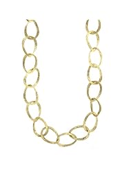 14KTY Necklace Textured Link Necklaces Length = 18