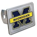 Michigan Wolverines Pewter Trailer Hitch Cover