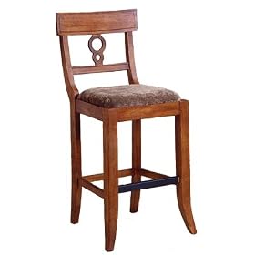 Chanel Oak Bar Stool One Pair 
