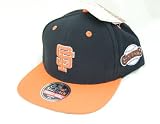 MLB Men's San Francisco Giants Blockhead Snapback Cap (Black/Orange, Adjustable)