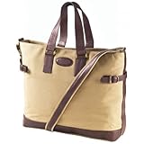 Clava Canvas Leather Everyday Tote - Khaki/Cafe