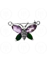 Sterling Silver -Pin Marcasite Butterfly MP23