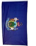 Large New 3x5 Maine State Flag US USA American Flags