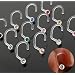 7 St�ck Nasenstecker Bio Flex Bioplast RETTWIST-18-X