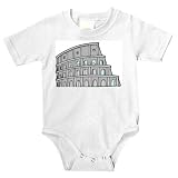 Onesie with ruins, landmark, monument, Roman, Italy, collesium