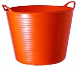 TubTrug SP42O Large Orange Flex Tub, 38 Liter