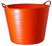 TubTrug SP42O Large Orange Flex Tub, 38 Liter