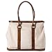 Mango Tango Canvas Tote Laptop Bag with Insert - Oatmeal (18")