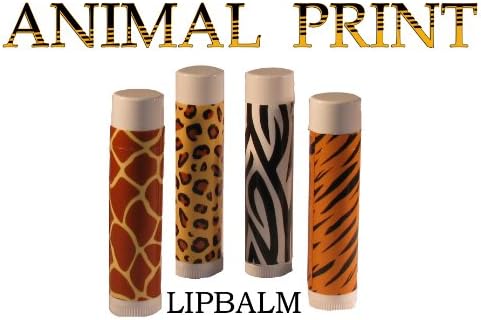 Animal Print Lip Balm 4-Pack