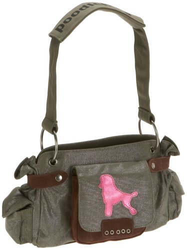 Poodlebag Friday Silver 30 x 10 x 28 Umhaengetasche rechteckig