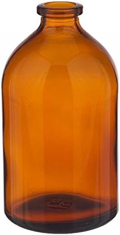 Gerresheimer 61020G-100-48 100mL Amber Serum Bottle Vials, Type 1, 20mm crimp, 52x95mm, Ream module of 48 pieces by Gerresheimer
