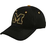 Top of the World Michigan Wolverines Black Mesh Roll Out One-Fit Hat