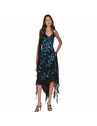 Cocktail Silk Slit Beaded Evening Dress 