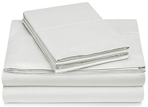 Pinzon 400-Thread-Count Hemstitch Egyptian Cotton Sheet Set - California King, Eggshell