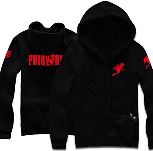 Onecos Fairy Tail Zipper Hoodies XL Size (Height 67in-69in, Weight 150lbs-170lbs) 1