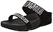 FitFlop Women's Novy Slide Sandal, black, 6 M US