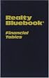 Realty Bluebook Financial Tables