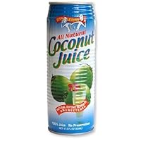 Amy and Brian Natural Coconut Juice Pulp Free, 17.5 Ounce Tins (Pack of 12)