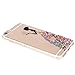 iPhone 6 Case, iPhone 6s Case,JAHOLAN TPU Silicone Gel Soft Clear Case Cover for Iphone 6 6S - Black Colorful Apple Butterfly Girl