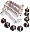 Radiator Mounting Bracket Set (6-32 UNC) - Brackets for mounting your radiator to an 80mm / 120mm fan mount or a flat case panel